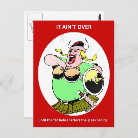 フェミおもしろいニストやる気を起こさせる引用文終わっていない ポストカード (正面/裏面)