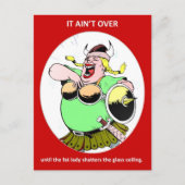 フェミおもしろいニストやる気を起こさせる引用文終わっていない ポストカード (正面)