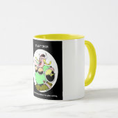 フェミおもしろいニストやる気を起こさせる引用文終わっていない マグカップ (正面右)