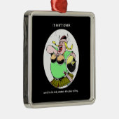 フェミおもしろいニストやる気を起こさせる引用文終わっていない メタルオーナメント (右)