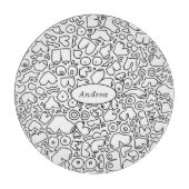 フェミおもしろいニストベビー カッティングボード (正面)