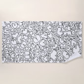 フェミおもしろいニストベビー ビーチタオル (正面)