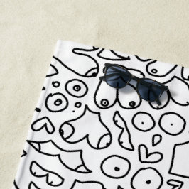 フェミおもしろいニストベビー ビーチタオル