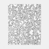 フェミおもしろいニストベビー フリースブランケット (正面)