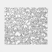 フェミおもしろいニストベビー フリースブランケット (正面(横))