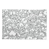 フェミおもしろいニストベビー 枕カバー (裏面)