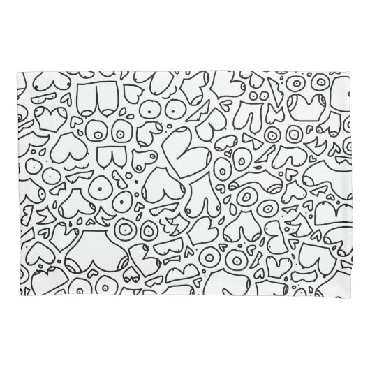 フェミおもしろいニストベビー 枕カバー (正面)