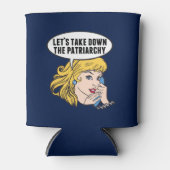 フェミおもしろいニストポップ・アートのアートアンチ家父長制レトロ女性 缶クーラー (正面)