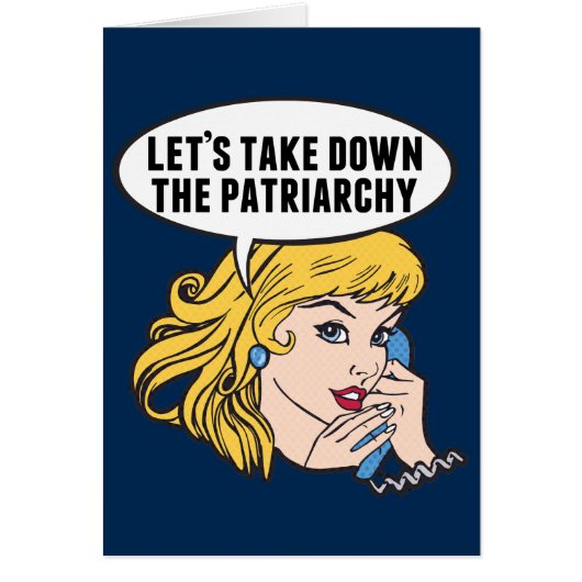 フェミおもしろいニストポップ・アートのアートアンチ家父長制引用文カード (正面)