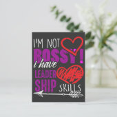 フェミおもしろいニスト女子リーダーボス女子 ポストカード (スタンド正面)