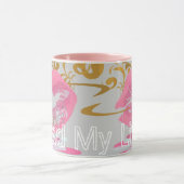 フェミおもしろいニスト引用文読マイ唇 マグカップ (中央)