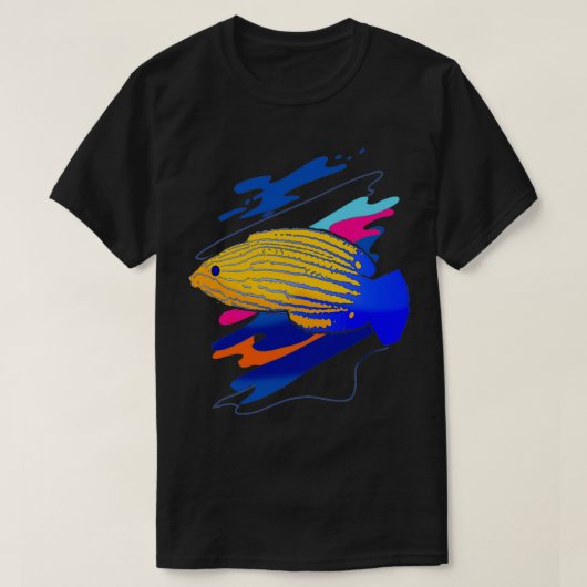 フェミナントラッセの魚のシャツ Tシャツ (デザイン正面)