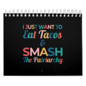 フェミニおもしろいストのタコ愛食べ好家タコス&スマッシュ カレンダー (カバー)