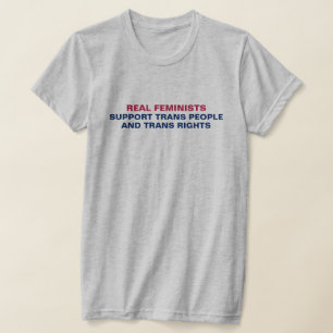 フェミニストがトランスヒトとトランスライツを支援するBu Tシャツ