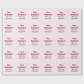 フェミニストすごいパワースローガンピンク ラッピングペーパー (フラット)