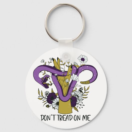 フェミニストに踏み込むな キーホルダー (正面)