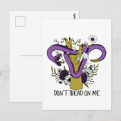 フェミニストに踏み込むな ポストカード (正面/裏面)