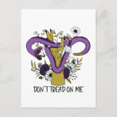 フェミニストに踏み込むな ポストカード (正面)