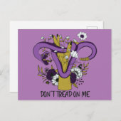 フェミニストに踏み込むな ポストカード (正面/裏面)