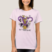 フェミニストに踏み込むな Tシャツ (正面)