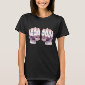 フェミニストのこぶし Tシャツ (正面)