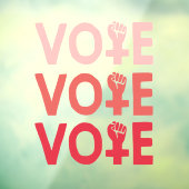 フェミニストのように投票する ウィンドウサイン (シート3)