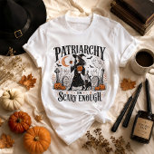 フェミニストのハロウィン仮装に Patriarchy Is Scary Enough Tシャツ