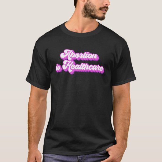 フェミニストのフェミニズム人工中絶は健康である Tシャツ (正面)