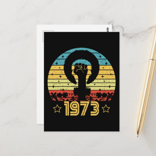 フェミニストのローVウェイドライツ1973 ポストカード (正面/裏面インサイチュ)