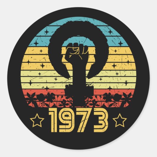 フェミニストのローVウェイドライツ1973 ラウンドシール (正面)