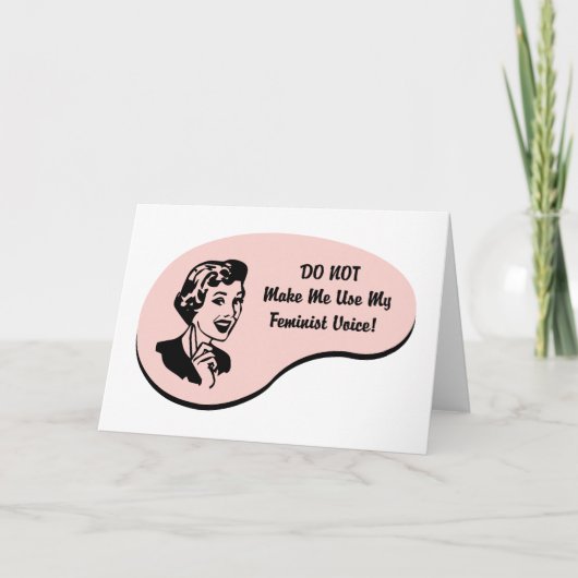 フェミニストの声 カード (正面)