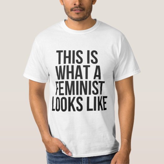 フェミニストの姿-フェミニズム Tシャツ (正面)