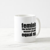 フェミニストの定義 コーヒーマグカップ (正面右)