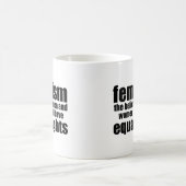 フェミニストの定義 コーヒーマグカップ (中央)