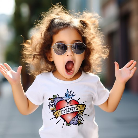 フェミニストの幼児用Tシャツ ベビーTシャツ