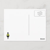 フェミニストの態度おもしろいフェミニストのイメージ ポストカード (裏面)