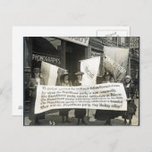 フェミニストの抗議の共和党員, 1920 ポストカード (正面/裏面)
