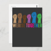 フェミニストの抵抗人間平等社会正義 ポストカード (正面/裏面)