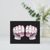 フェミニストの拳 ポストカード (スタンド正面)