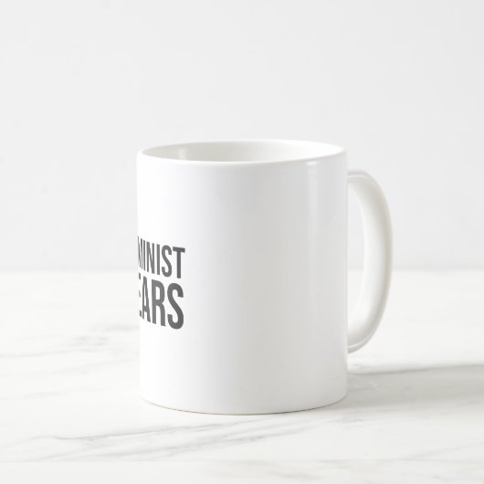 フェミニストの涙の塊 コーヒーマグカップ (正面右)