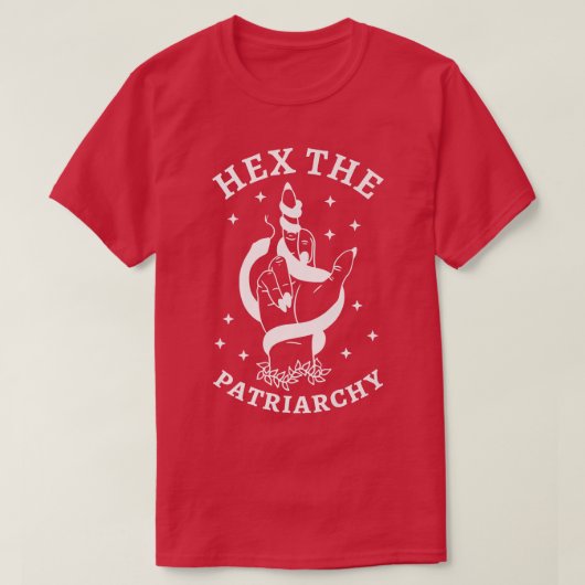 フェミニストの魔女は家父長制と戦う Tシャツ (デザイン正面)