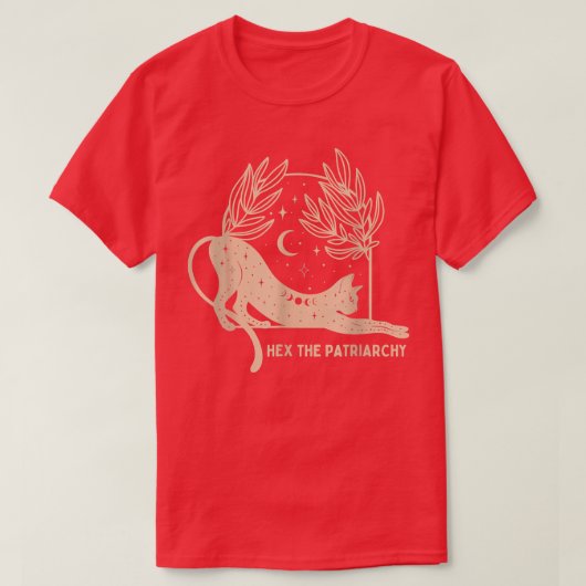 フェミニストの魔女、彼は家父長制183 Tシャツ (デザイン正面)