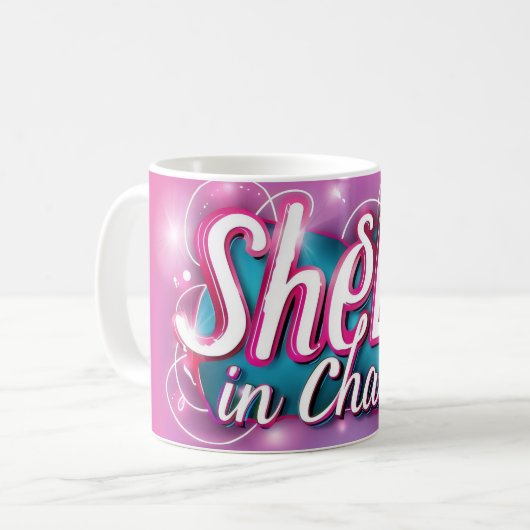フェミニストを担当するSheEO コーヒーマグカップ (正面左)