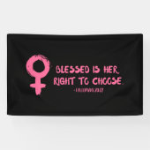 フェミニストを選ぶ権利 横断幕 (横)