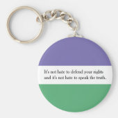 フェミニストキーリングウィズマグダレンベルンズ引用文 キーホルダー (正面)