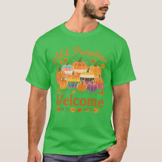 フェミニストギフトフラグ - かぼちゃ歓迎 Tシャツ
