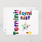 フェミニストクラゲ ポストカード (正面/裏面)