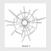 フェミニストシャッターガラス天井 |ステッ澄んカー シール (シート)