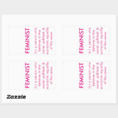 フェミニストシール 長方形シール (シート)
