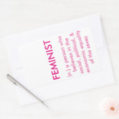 フェミニストシール 長方形シール (封筒)